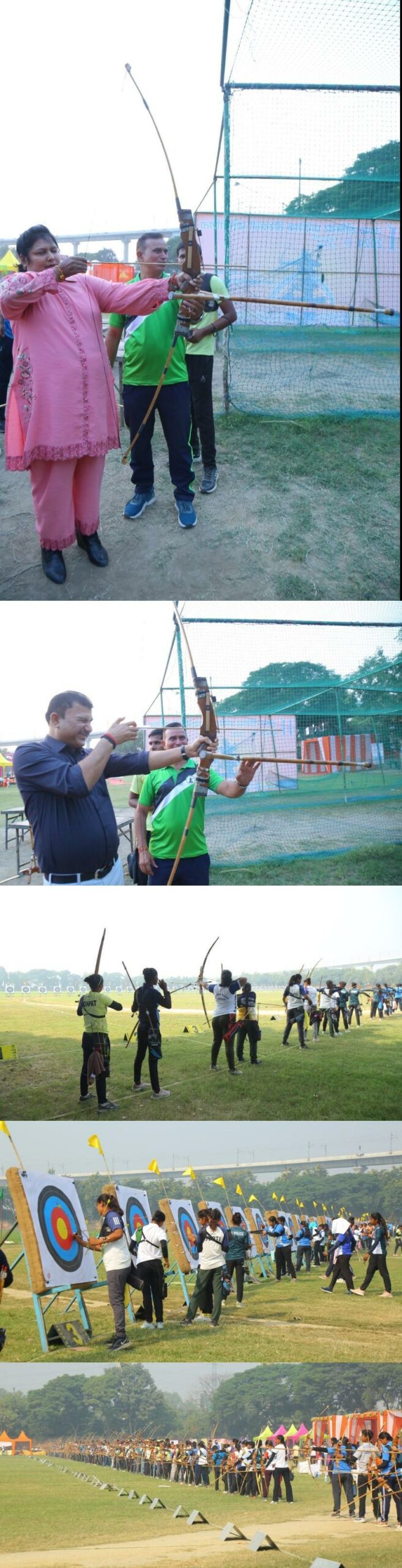 तीरंदाजी प्रतियोगिता में दूसरे दिन रहा गाजियाबाद और बागपत के खिलाड़ियों का दबदबा